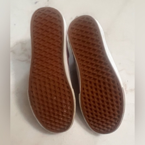 Vans Burgundy  Old School Lace Up Sneakers Men’s 7.0 Women’s 8.5 - Picture 3 of 7